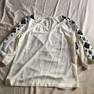 See through white tops